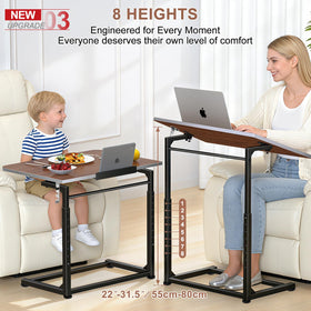 MLZLLL TV Tray Table tilt function enables comfortable viewing from any angle.
