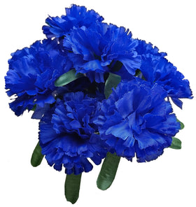 MM TJ PRODUCTS carnations bouquet length around 12 to 14 inches for table setups.