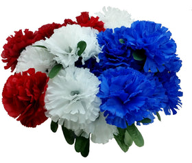 MM TJ PRODUCTS indoor or outdoor patriotic display with durable artificial flowers.