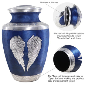 M MEILINXU compact display-friendly urn for tasteful indoor placement.