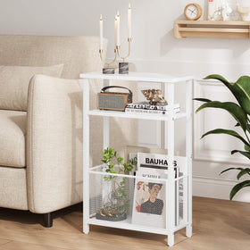 Minimalist white finish fits modern, farmhouse, and contemporary decor.