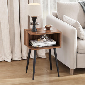 MMEOLUOOK bedside table ships with numbered parts for easy assembly.