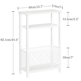 Durable metal frame supports daily use while protecting floors from scratches.