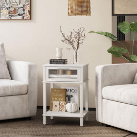 MMEOLUOOK nightstand assembly instructions and parts layout