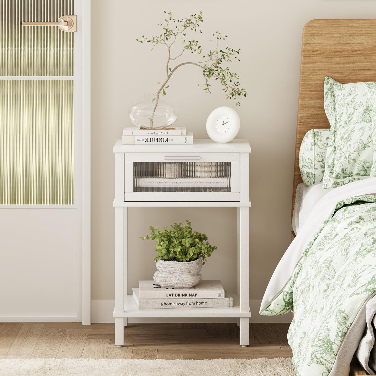 MMEOLUOOK nightstand drawer storage beside the bed