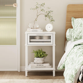 MMEOLUOOK nightstand drawer storage beside the bed