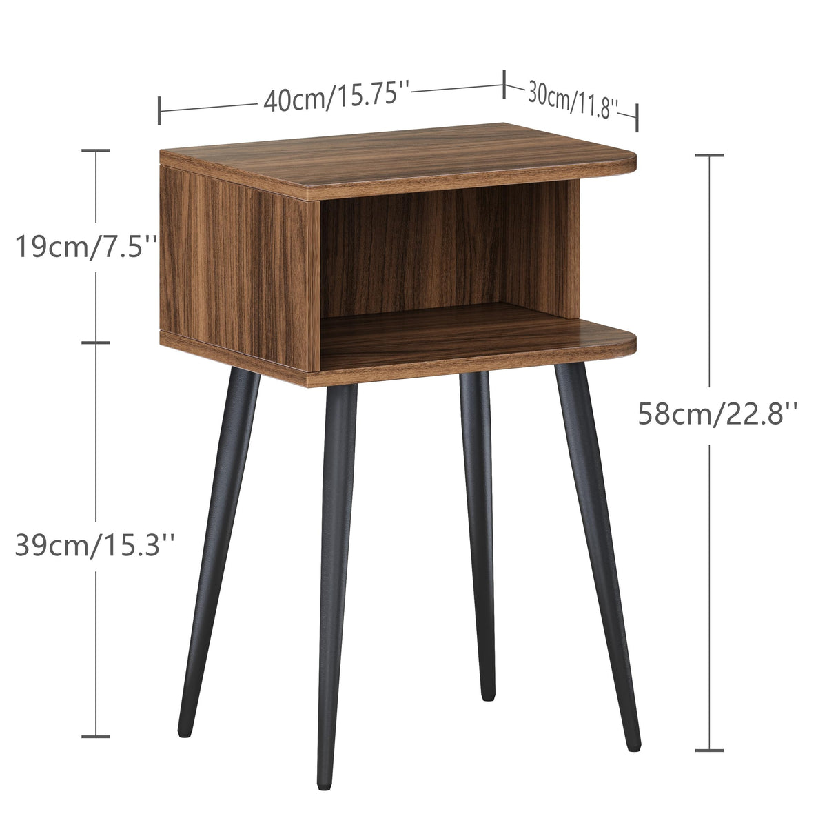 MMEOLUOOK small-space side table suited for bedroom or living room.