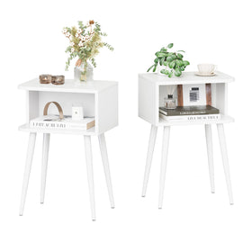 MMEOLUOOK white nightstand set 2 front view shows compact bedroom organization