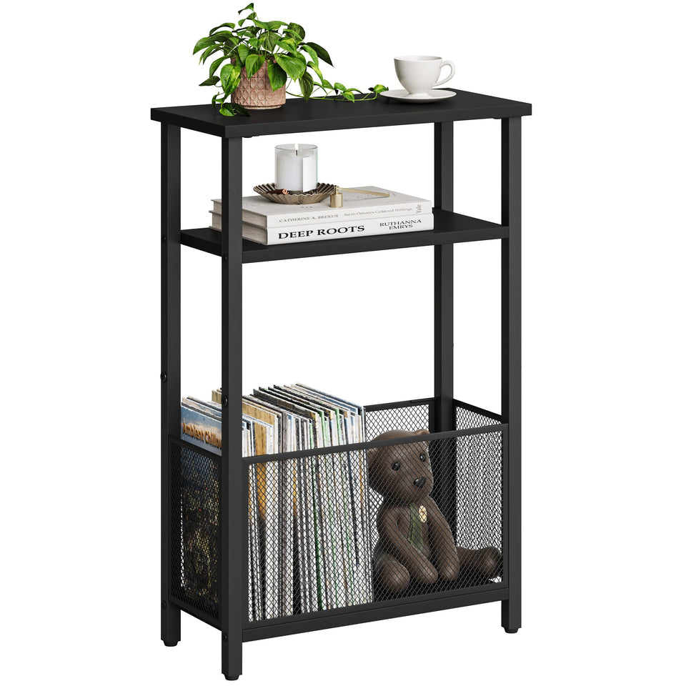 MMEOLUOOK narrow 3-tier table with slim profile for compact spaces.