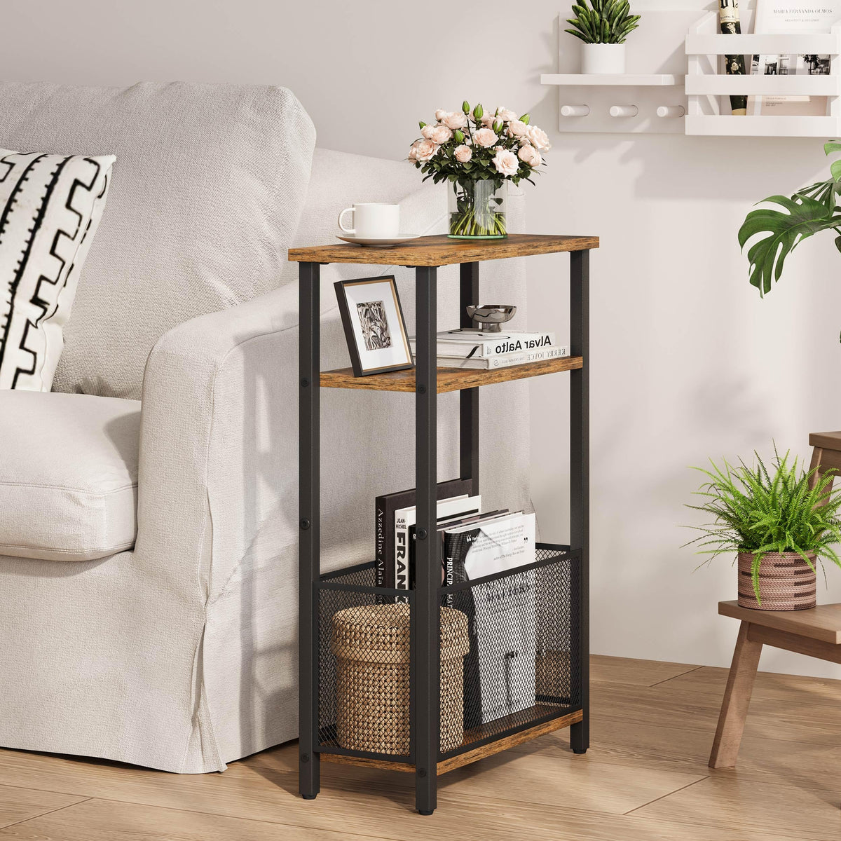MMEOLUOOK narrow side table with slim profile beside sofa or bed