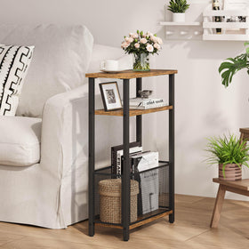 MMEOLUOOK narrow side table with slim profile beside sofa or bed