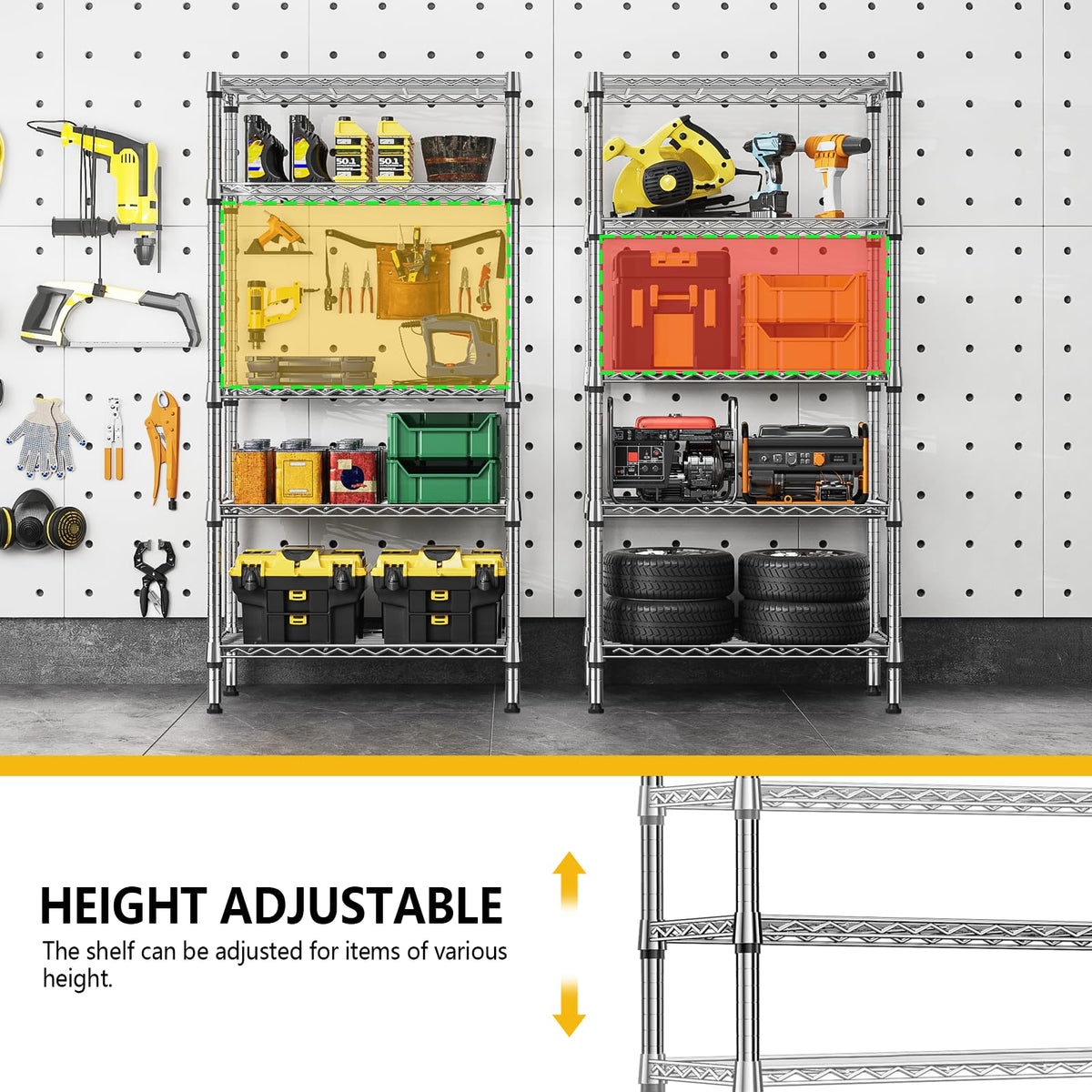 M MZG 5-tier shelf kitchen-use arrangement for organized cabinets