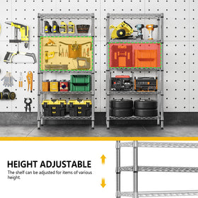 M MZG 5-tier shelf kitchen-use arrangement for organized cabinets