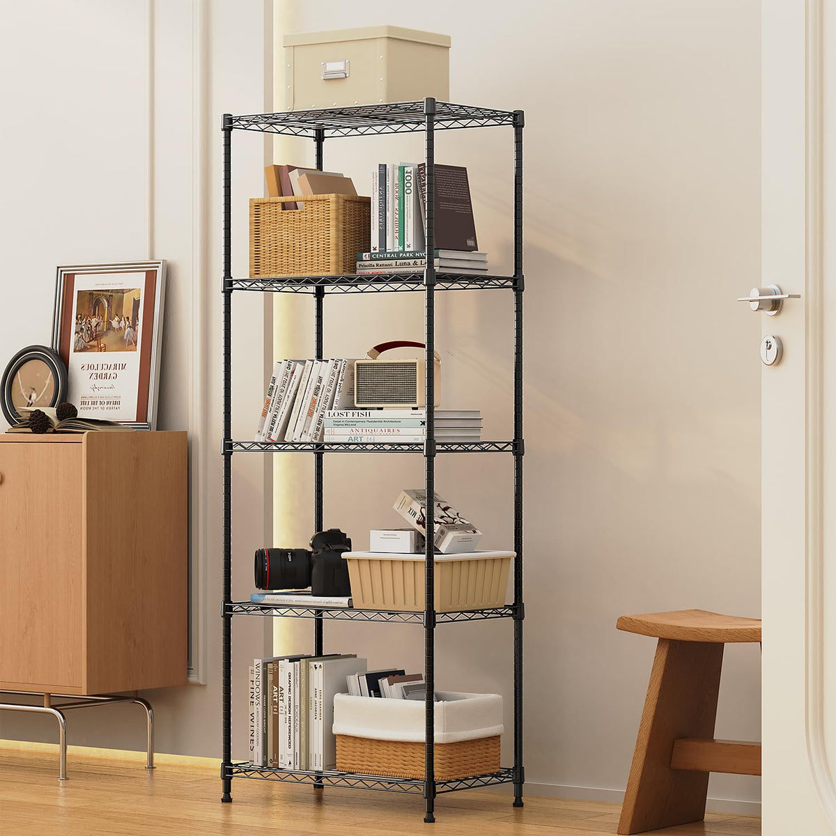 MMZG shelf with water-resistant coating suits humid bathrooms and kitchens