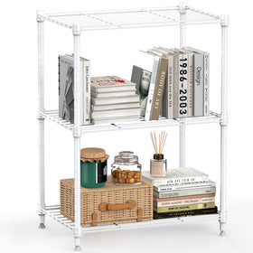The M MZG 450lbs shelving unit shows quick setup and sturdy frame for any space.