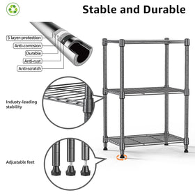 M MZG heavy-duty capacity supports bulky items without sagging.
