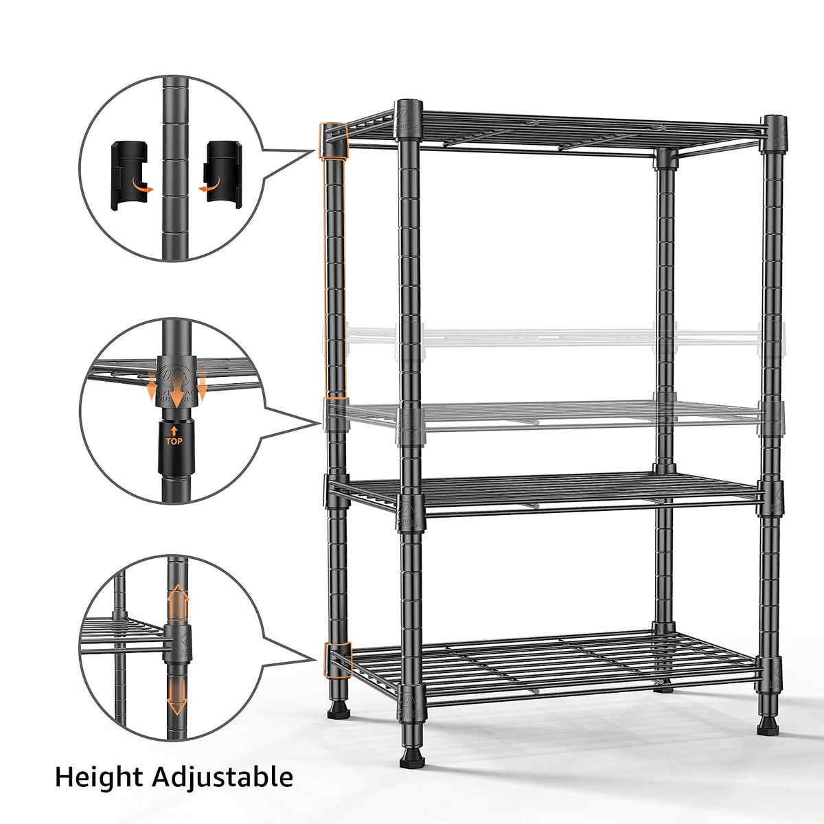 M MZG no-tools assembly packs quickly into a ready-to-use unit.