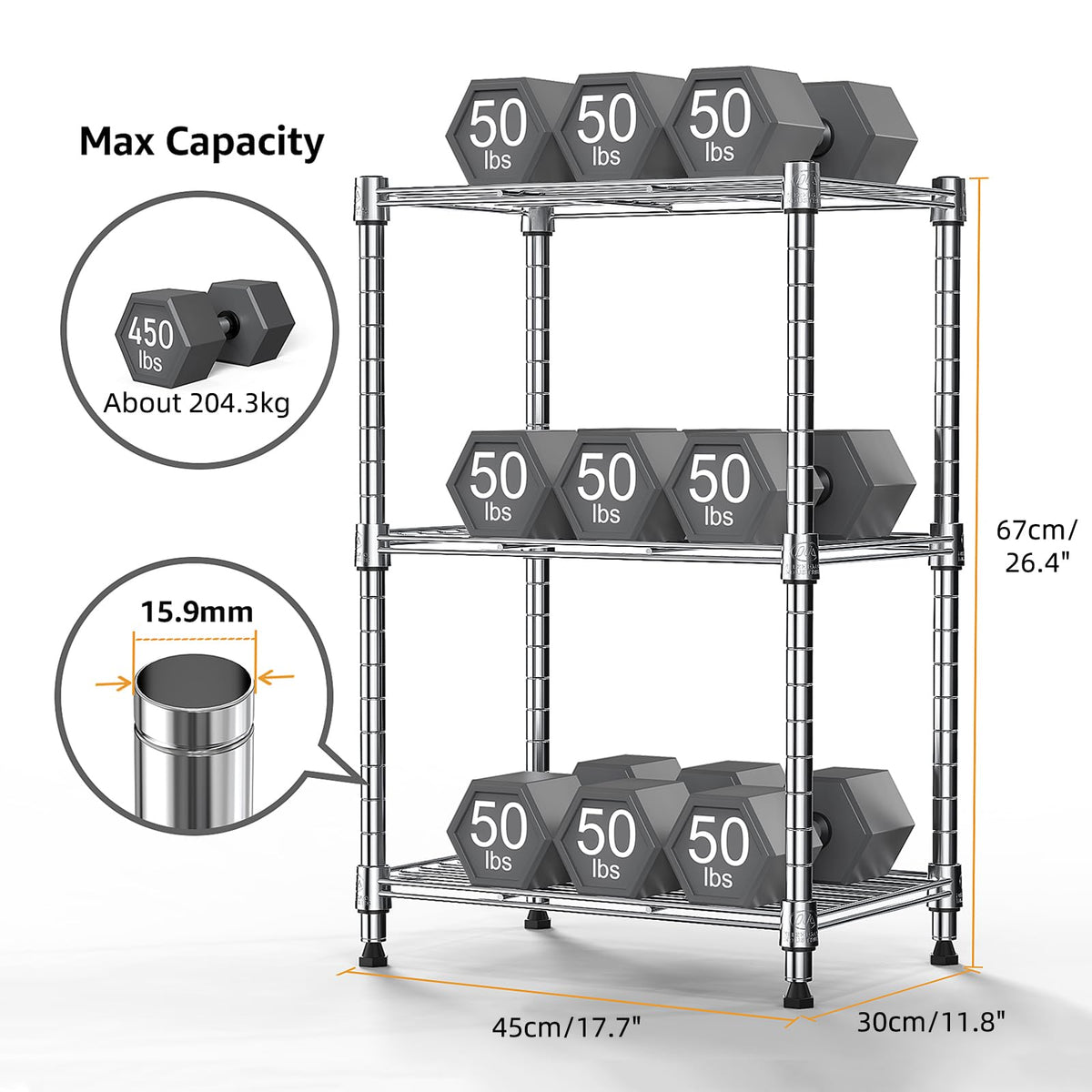 M MZG storage rack packaging image shows compact box and safe shipping.