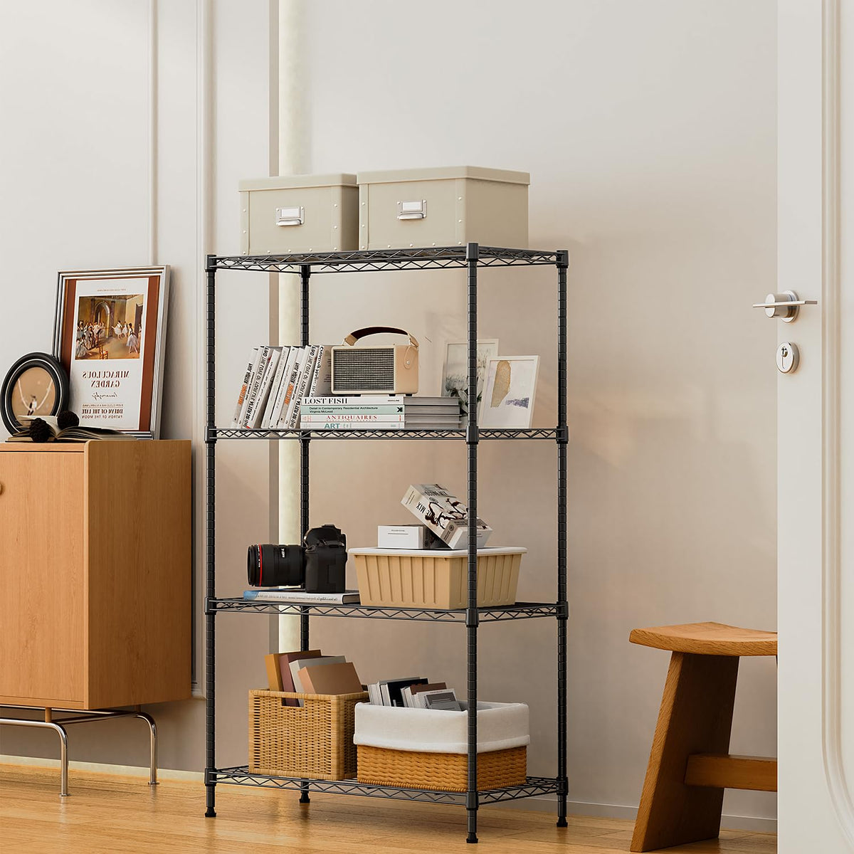 MMZG bathroom shelf with humidity-resistant coating for damp spaces