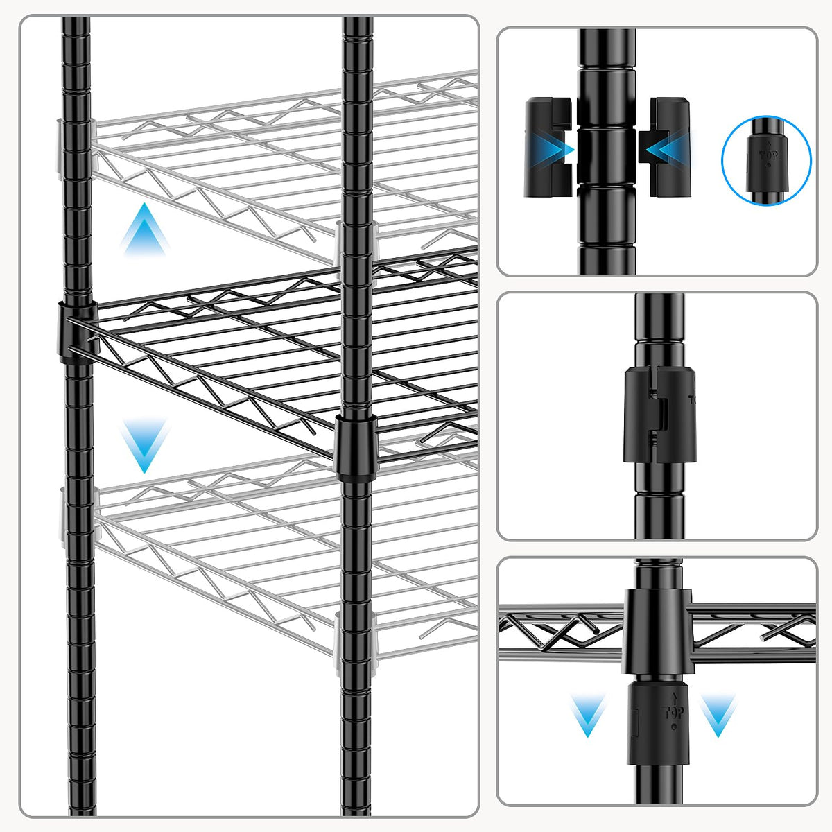 MMZG garage storage setup highlights space-saving vertical shelving