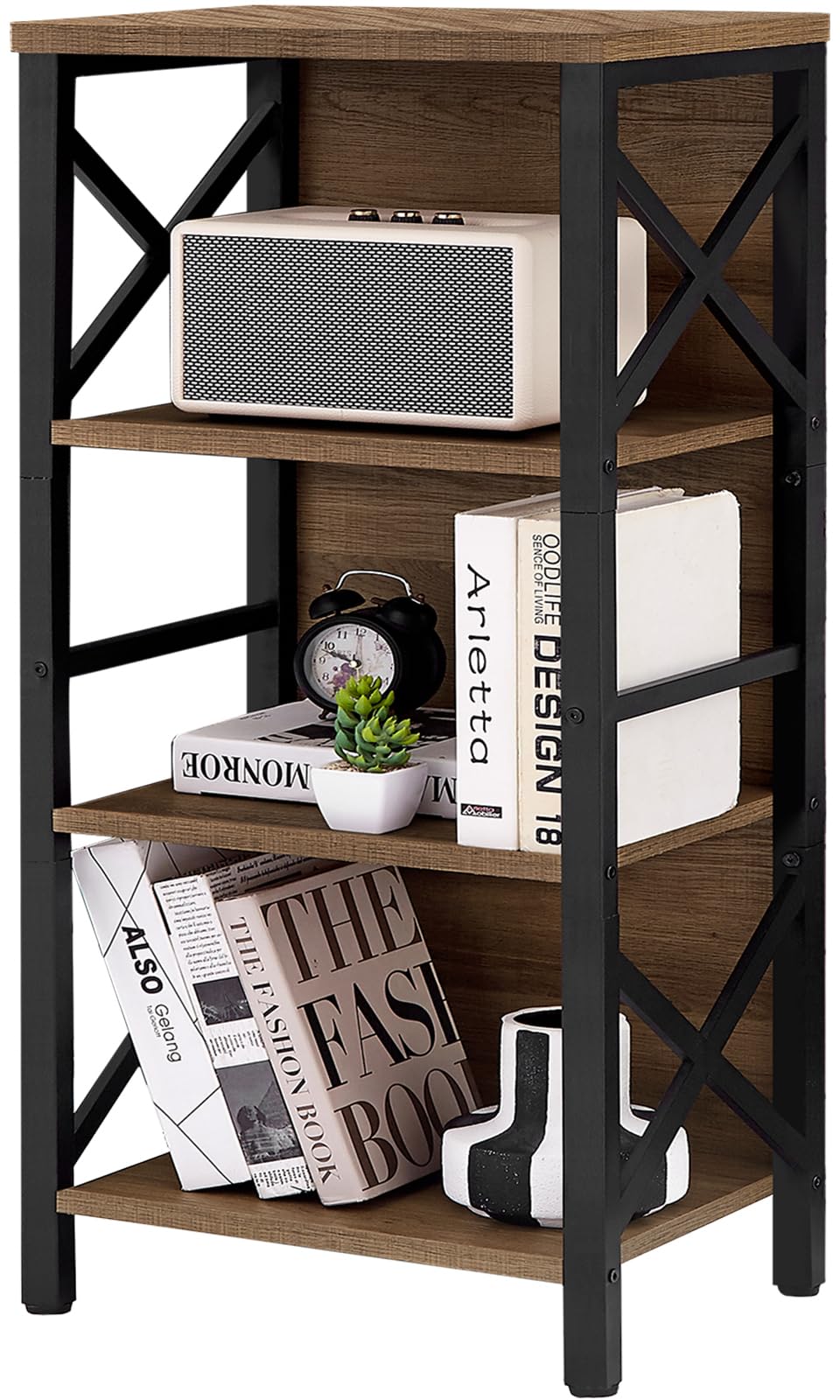 MNEETRUNG versatile shelf setup for living room or office.