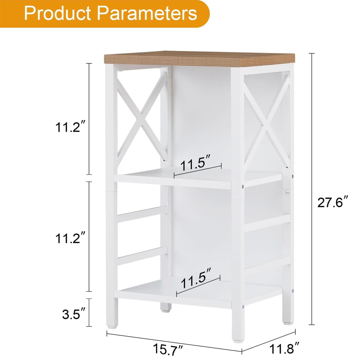 MNEETRUNG versatile end table or nightstand with storage.