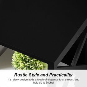 MNEETRUNG small bookshelf durable MDF construction supports varied items