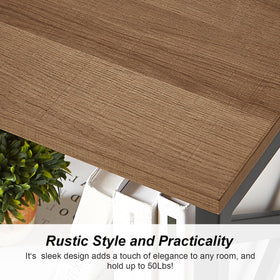Versatile shelf can serve as end table or nightstand