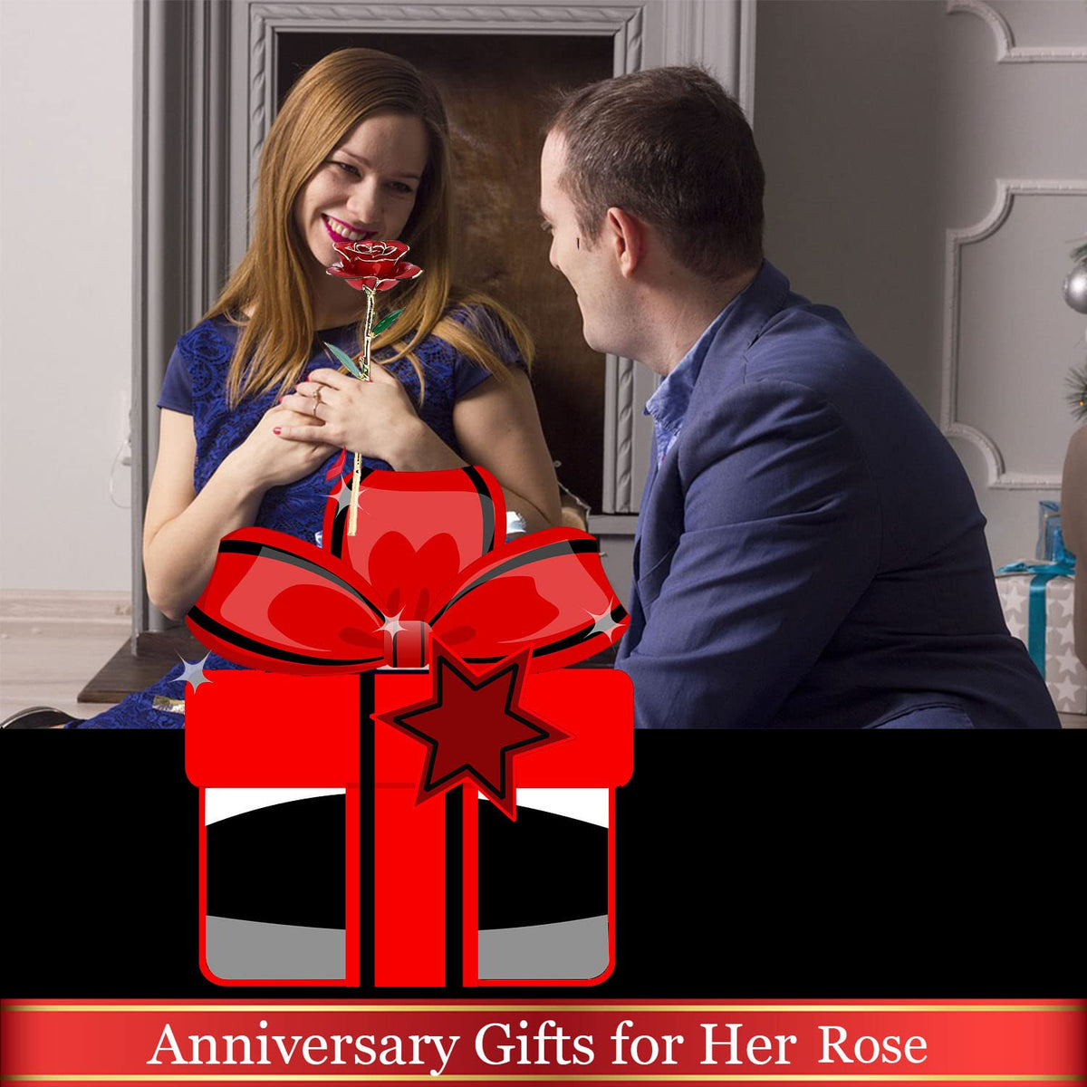 MNIEYU Gold Rose packaging box with refined presentation