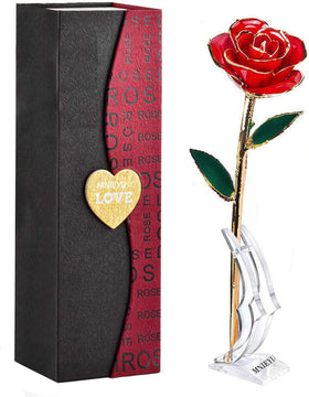 MNIEYU Gold Rose stem dipped in 24K gold for a lasting keepsake