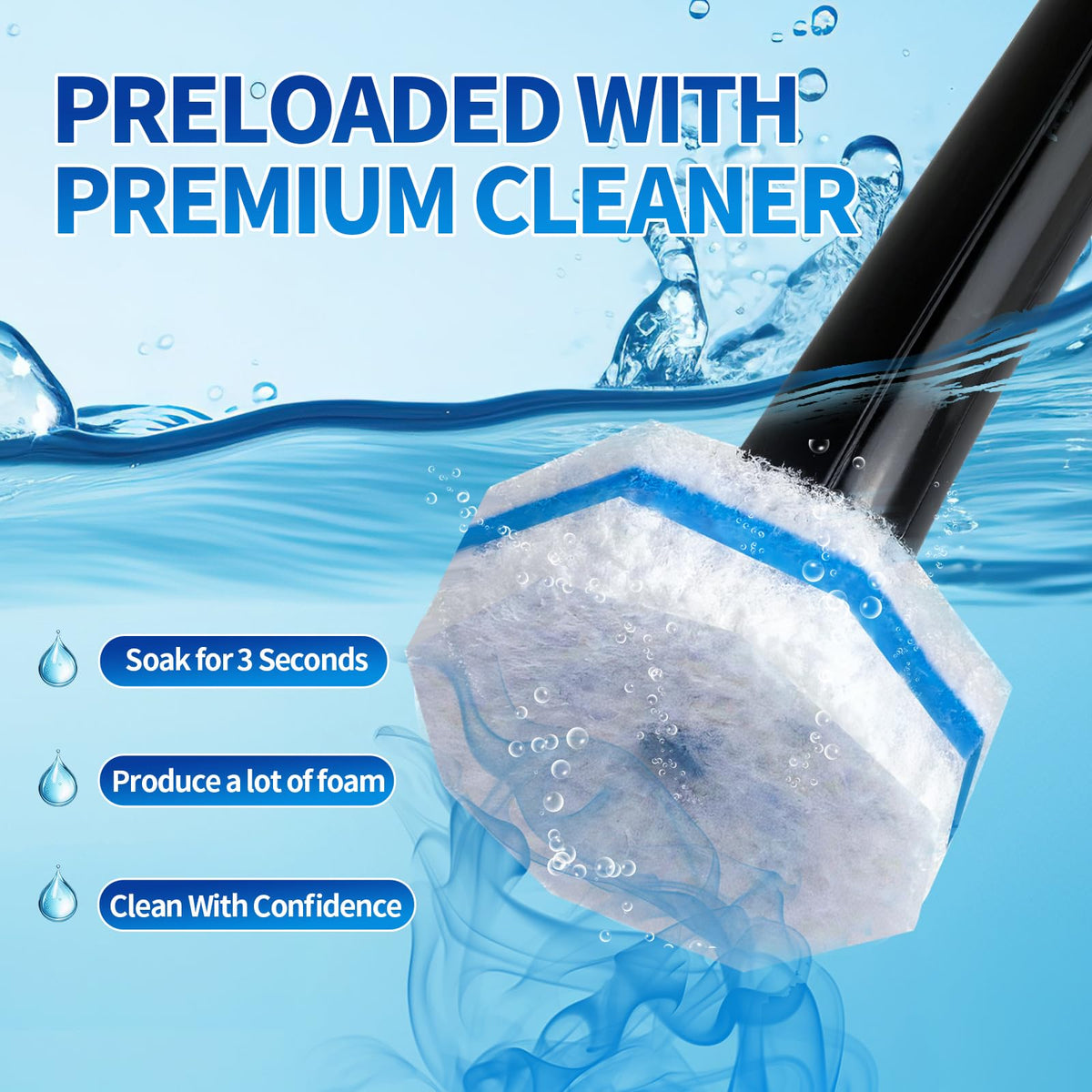 MNWHUC toilet cleaning wand holder keeps tools organized in the bathroom.