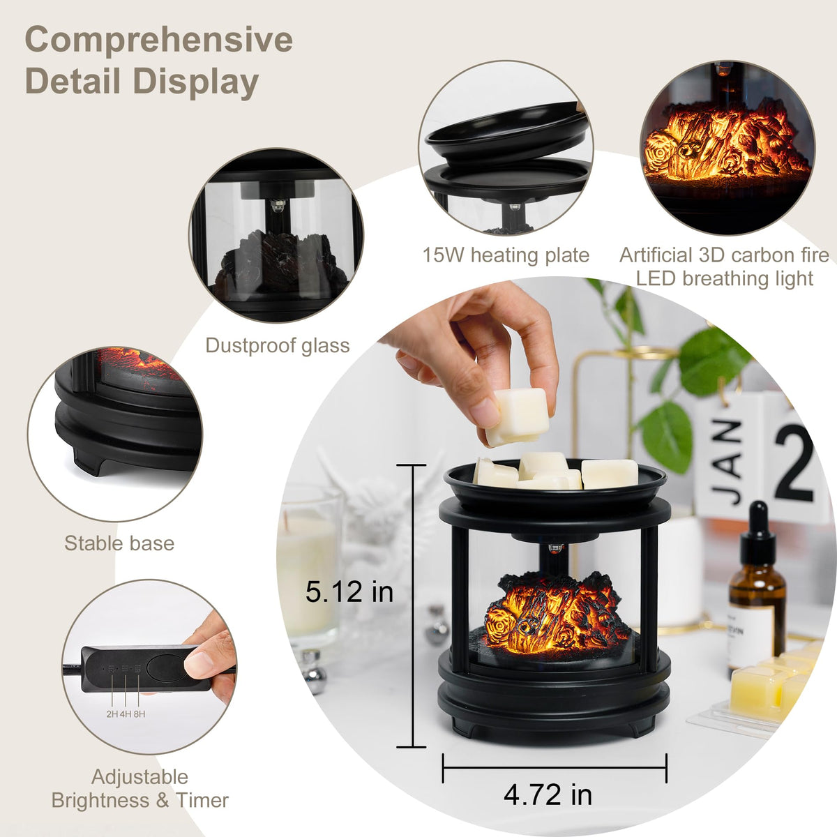 MOAFINA PTC heating technology for efficient fragrance melting