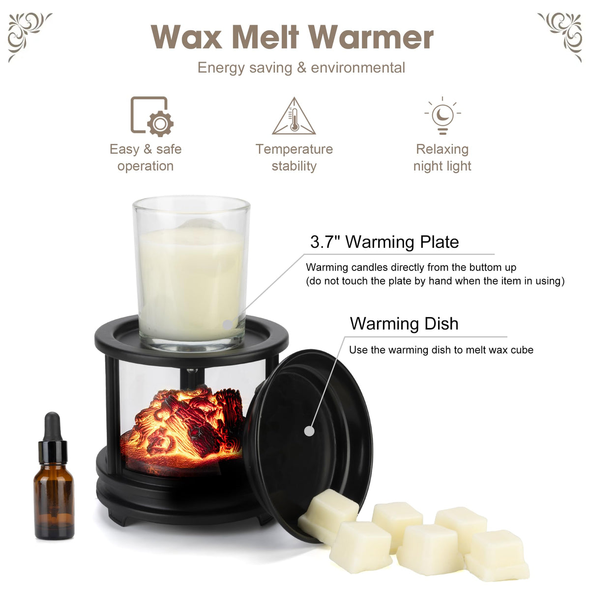 MOAFINA wax warmer timer function enabling customizable sessions