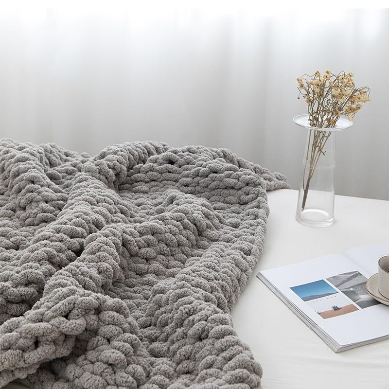 MocaDng Decorative Blanket on couch enhances texture and vibrant living room style.