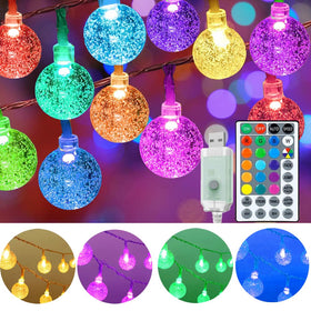 Mocalido color-changing globe string light in 50ft for versatile mood lighting