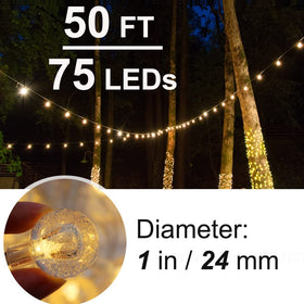 Mocalido clear-wire globe lights blend with any decor style