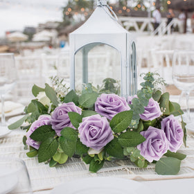 Mocoosy lavender rose artificial flowers home decor ideas for long-lasting display