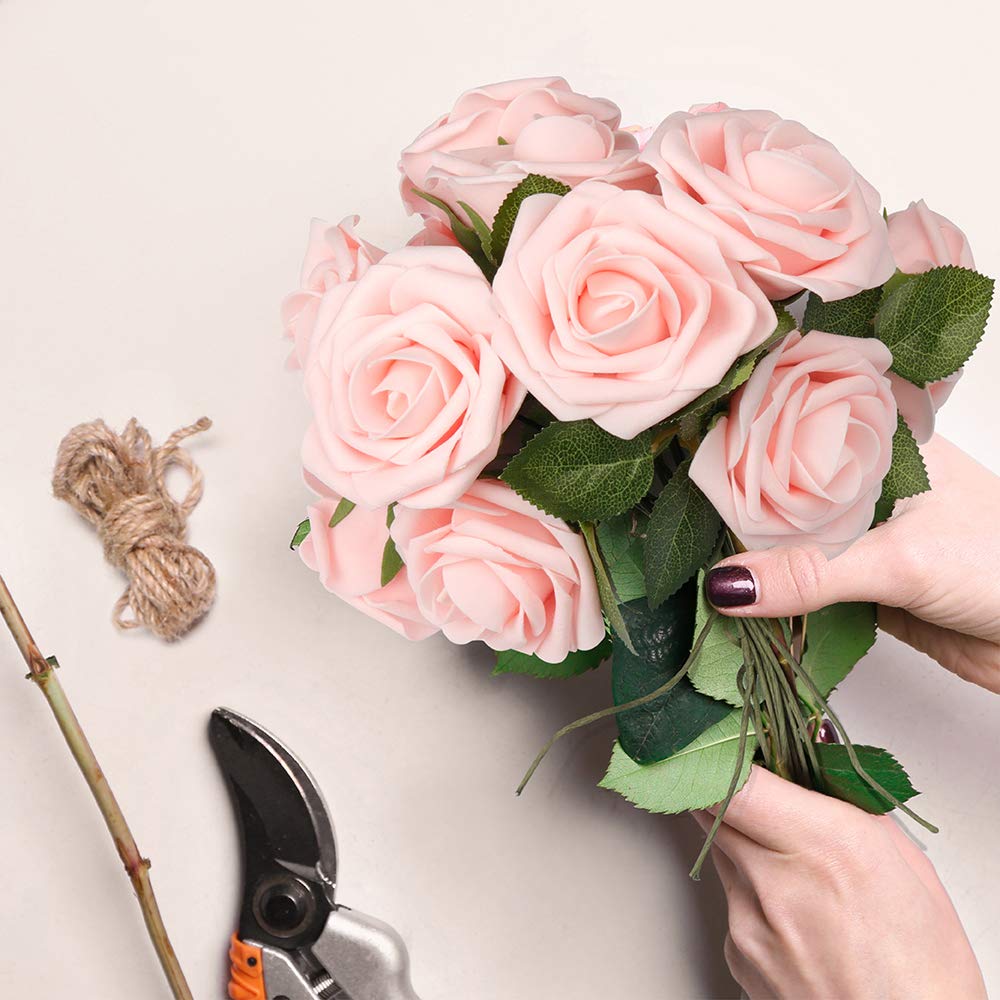 Mocoosy rose-stem-with-wire demonstrates sturdy, flexible support for DIY arrangements.