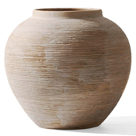 MoCuishle large rustic ribbed vase 8.8 inches, ideal for seasonal bouquets.
