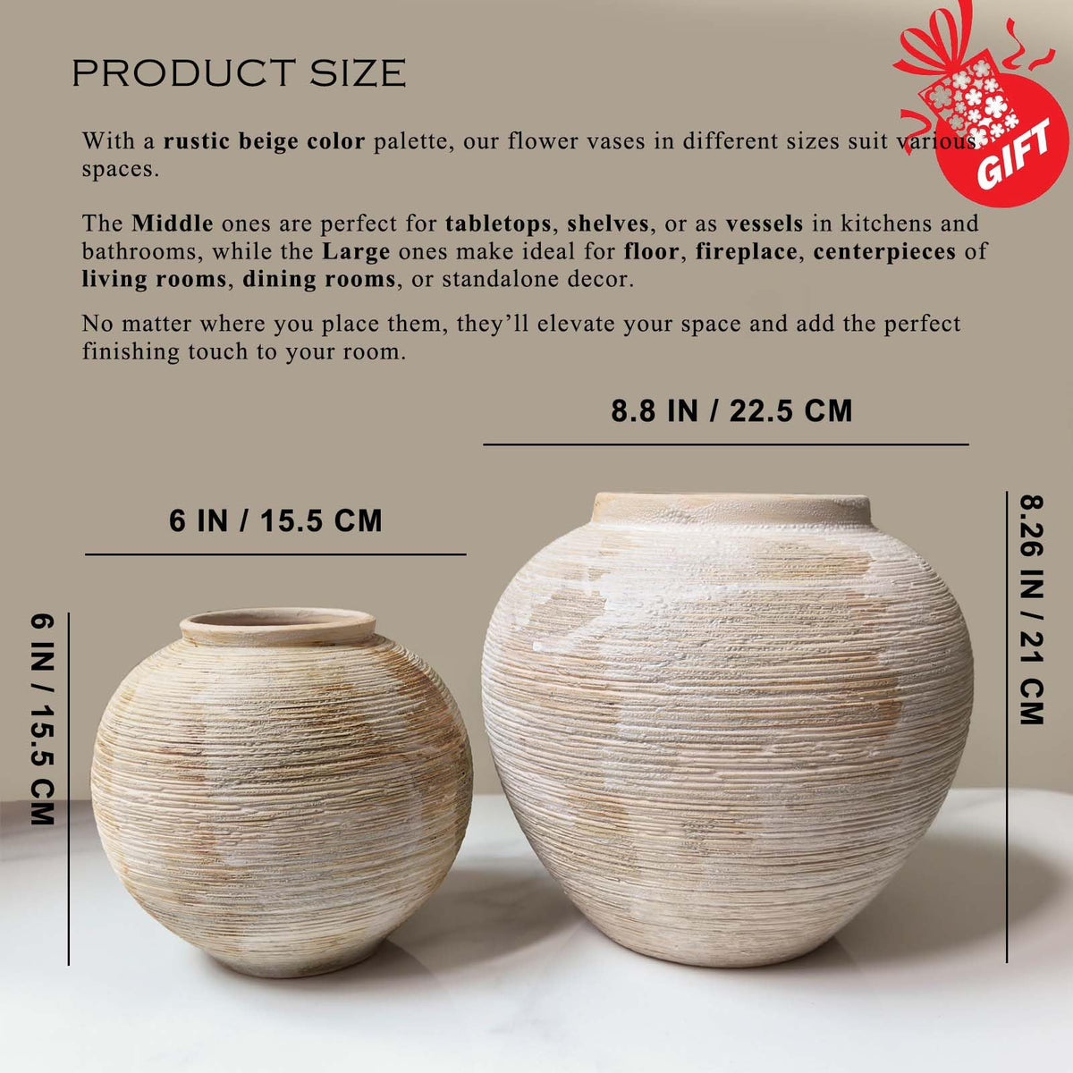 MoCuishle vase for flowers and dried arrangements, versatile interior decor.