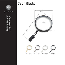Mode Cambria 2-inch diameter rings designed for easy hanging and strong support.