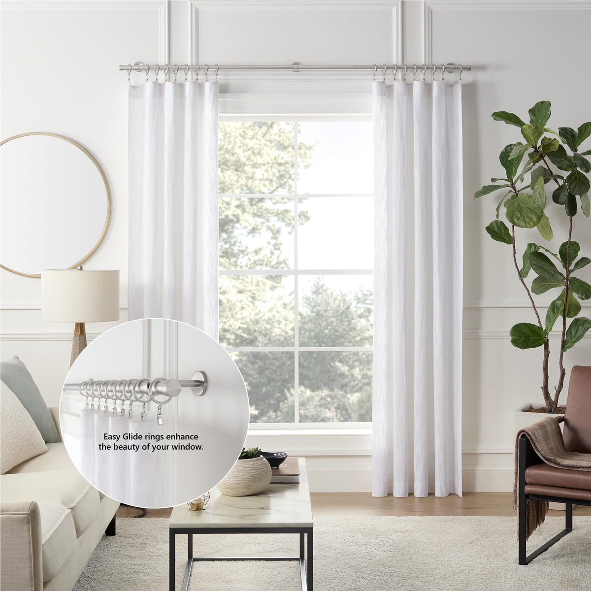 Brushed nickel finish on MODE Cambria adds premium style.