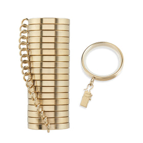 MODE Cambria brushed gold rings close-up showing premium finish and smooth glide.