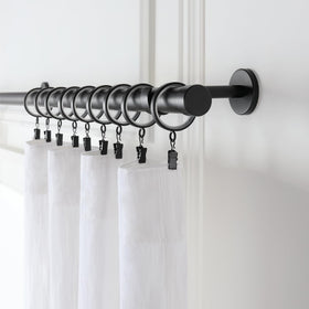 Mode Cambria easy glide nylon inserts ensure smooth, quiet curtain movement.