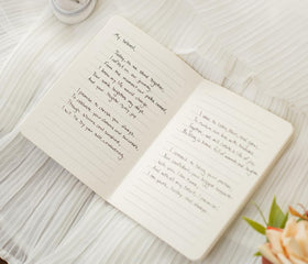 Modern Album Designs Slim Vow Books soft cover gift-ready presentation for couples.