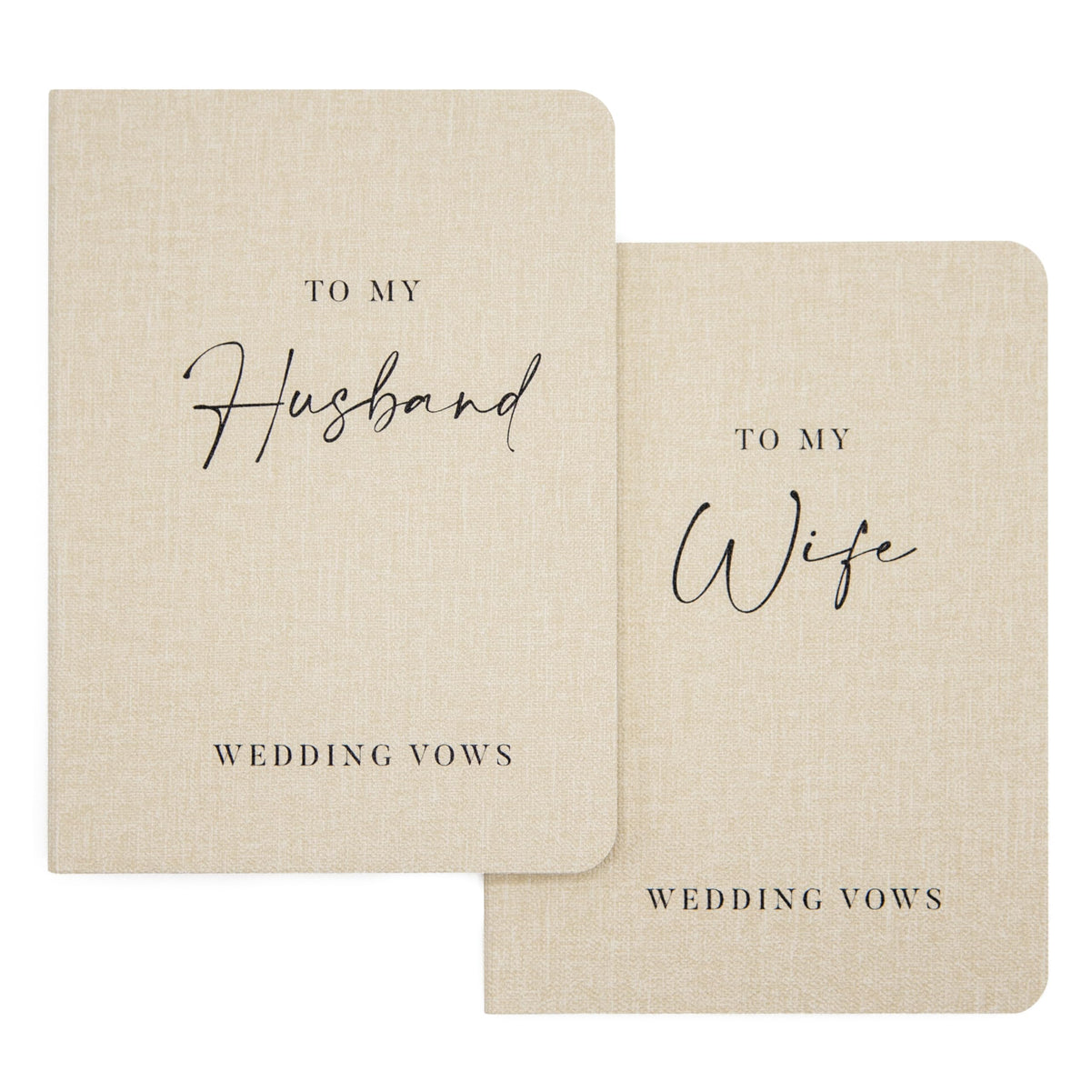 Modern Album Designs Slim Vow Books soft cream cover closeup for elegant vows.