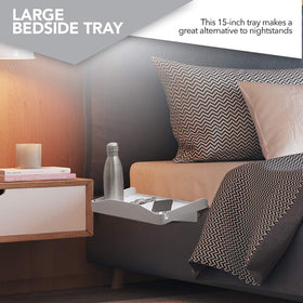 Modern Innovations bed shelf ideal for snacks, books, or devices on the top bunk.