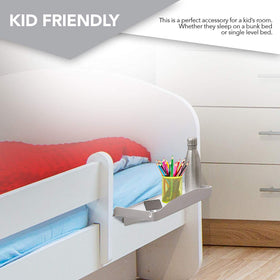 Modern Innovations premium plastic bedside shelf offers durable, lightweight storage.