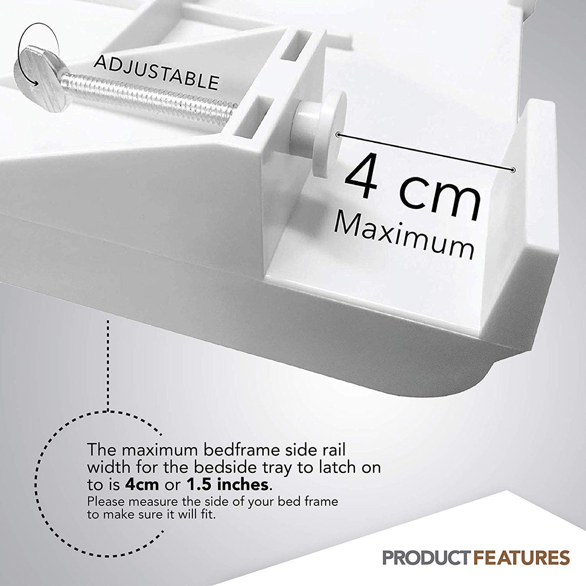 Modern Innovations bunk bed tray saves space in dorm rooms and tight spaces.