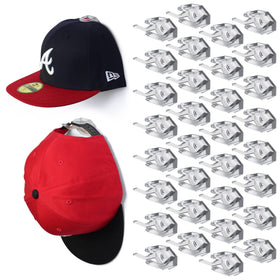 Modern JP adhesive hat hooks wall front view display keeps hats neatly forward.